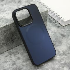 Zastitna maska (futrola) COLOR METAL MagSafe - iPhone 15 Pro (6.1) crna (MS).