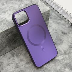 Zastitna maska (futrola) COLOR METAL MagSafe - iPhone 13 (6.1) ljubicasta (MS).