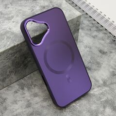 Zastitna maska (futrola) COLOR METAL MagSafe - iPhone 16 (6.1) ljubicasta (MS).