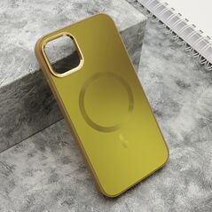 Zastitna maska (futrola) COLOR METAL MagSafe - iPhone 11 (6.1) zlatna (MS).