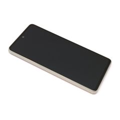 LCD displej (ekran) - Samsung A536 (A53 5G 2022) + Touch screen + okvir Full ORG beli (white) (GH82-28024B/28025B) (MS).