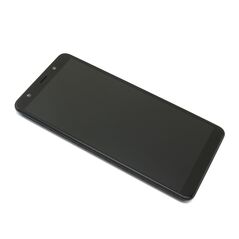 LCD displej (ekran) - Samsung A750 Galaxy A7 (2018) + okvir + Touch screen crni OLED (MS).