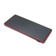 LCD displej (ekran) - Samsung G780 Samsung G780F Galaxy S20 FE + Touch screen + okvir red Full ORG EU (MS).