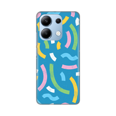 Zastitna silikonska maska (futrola) PRINT - Xiaomi Redmi Note 13 4G (EU) Happy Lines blue.