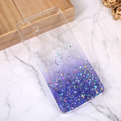 Zastitna silikonska maska (futrola) Glitter - Samsung A556 Galaxy A55 5G ljubicasta.