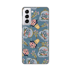 Zastitna silikonska maska (futrola) PRINT - Samsung G991 Galaxy S21 Retro Blue.