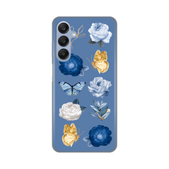 Zastitna silikonska maska (futrola) PRINT - Samsung A256 Galaxy A25 5G Dusty Blue.