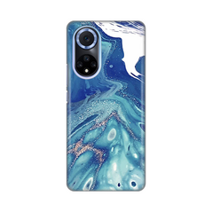 Zastitna silikonska maska (futrola) PRINT - Huawei Honor 50/Nova 9 Blue Marble.