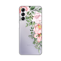 Zastitna ultra tanka (skin) maska / futrola PRINT - Samsung A145R Galaxy A14 4G/Galaxy A14 5G Gentle Rose Pattern.