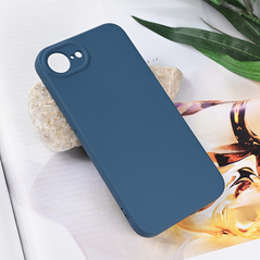 Zastitna maska (futrola) Teracell Soft Velvet - iPhone 16e 6.1 plava.