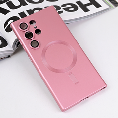 Zastitna maska (futrola) Magsafe Chrome - Samsung S928B Galaxy S24 Ultra roze.