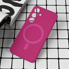 Zastitna maska (futrola) Magsafe Pure color - Samsung S931 Galaxy S25 tamno pink.