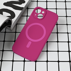 Zastitna maska (futrola) Magsafe Pure color - iPhone 15 6.1 tamno pink.