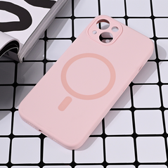 Zastitna maska (futrola) Magsafe Pure color - iPhone 15 6.1 roze.
