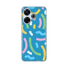 Zastitna silikonska maska (futrola) PRINT - Xiaomi Redmi 13 Happy Lines blue.