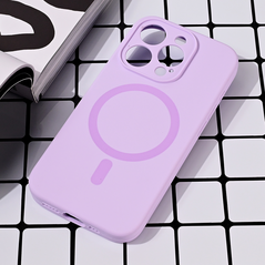 Zastitna maska (futrola) Magsafe Pure color - iPhone 15 Pro 6.1 lila.