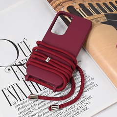 Zastitna maska (futrola) Crossbody - Samsung S931 Galaxy S25 bordo.