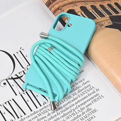 Zastitna maska (futrola) Crossbody - iPhone 16 6.1 mint.