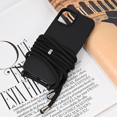 Zastitna maska (futrola) Crossbody - iPhone 13/14 6.1 crna.