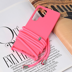Zastitna maska (futrola) Crossbody - Samsung S938 Galaxy S25 Ultra pink.