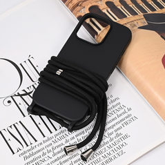 Zastitna maska (futrola) Crossbody - iPhone 16 Pro crna.