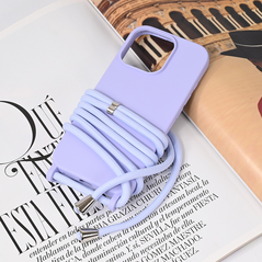 Zastitna maska (futrola) Crossbody - iPhone 16 Pro ljubicasta.