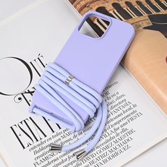 Zastitna maska (futrola) Crossbody - iPhone 16 Pro Max 6.9 ljubicasta.