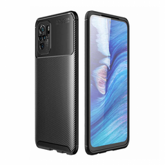 Zastitna maska (futrola) Defender Carbon - Xiaomi Redmi Note 10/Redmi Note 10S crna.