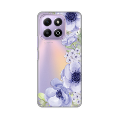 Zastitna ultra tanka (skin) maska / futrola PRINT - Huawei Honor X6b Blue Roses.