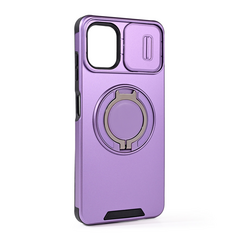 Zastitna maska (futrola) CamShield Ring stand - Samsung A065F Galaxy A06 ljubicasta.