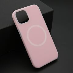 Zastitna maska (futrola) PASTEL COLOR MagSafe - iPhone 13 (6.1) roze (MS).
