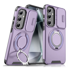 Zastitna maska (futrola) CamShield Ring stand - Samsung S931 Galaxy S25 ljubicasta.