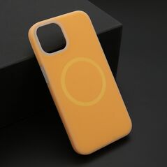 Zastitna maska (futrola) PASTEL COLOR MagSafe - iPhone 14 (6.1) narandsta (MS).