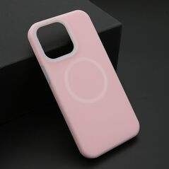 Zastitna maska (futrola) PASTEL COLOR MagSafe - iPhone 15 Pro Max (6.7) roze (MS).