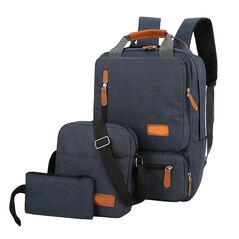 Ranac - laptop BP-07 set 3u1 (ranac i dve torbice) plavi (MS).