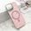 Futrole GLAM GLOW MagSafe - iPhone 16 Pro Max (6.9) roze (MS).