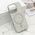 Zastitna maska (futrola) GLAM GLOW MagSafe - iPhone 16 Pro (6.3) srebrna (MS).