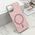 Zastitna maska (futrola) GLAM GLOW MagSafe - iPhone 11 (6.1) roze (MS).