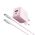 Kucni punjac Moxom MX-HC206 18W FAST PD 20W Type C na lightning pink (MS).