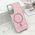 Zastitna maska (futrola) GLAM GLOW MagSafe - Samsung S937 Galaxy S25 Edge 5G roze (MS).