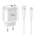 Kucni punjac KONFULON JK82 + DC64 PD 20W, QC 18W, sa kablom USB na Lightning beli.
