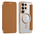 Zastitna maska (futrola) Magsafe Lux na preklop (bi fold) - Samsung S948 Galaxy S26 Ultra braon.