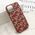 Zastitna maska (futrola) MONOGRAM MagSafe - iPhone 15 crvena (MS).