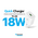 Kucni punjac Teracell Evolution TC-09 QC3.0 18W sa micro USB kablom beli CE.