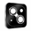 stita - kameru Diamond iPhone 15 crna.
