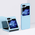 Zastitna maska (futrola) Elegant Fold - Samsung F731B Galaxy Z Flip 5 5G plava.