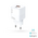 Kucni punjac Pluginn PI-D73-33w, GaN, QC3.0 PD3.0, PPS, USB-PD 20W+33W, 53W (total) sa PD iPhone lightning kablom beli.