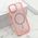 Zastitna maska (futrola) SHINING MAGSAFE - iPhone 15 roze (MS).