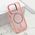 Zastitna maska (futrola) SHINING MAGSAFE - iPhone 15 Pro (6.1) roze (MS).