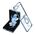 Zastitna maska (futrola) RING LINES - Samsung F731B Galaxy Z Flip 5 5G plava (GKK case) (MS).